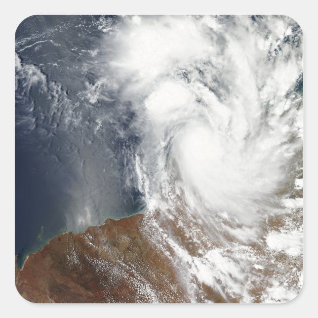 Tropical Cyclone Laurence Quadratischer Aufkleber (Vorderseite)