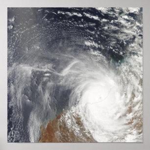 Tropical Cyclone Laurence über Western Australi Poster