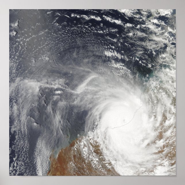 Tropical Cyclone Laurence über Western Australi Poster (Vorne)