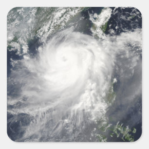 Tropical Cyclone Linfa Quadratischer Aufkleber