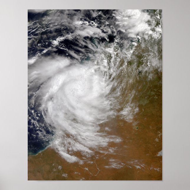 Tropical Cyclone Magda kommt an Land in Australien Poster (Vorne)