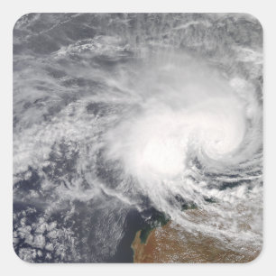 Tropical Cyclone Nicholas aus Australien Quadratischer Aufkleber