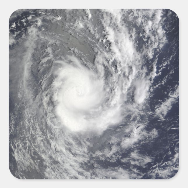 Tropical Cyclone Pat Quadratischer Aufkleber (Vorderseite)