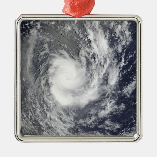 Tropical Cyclone Pat Silbernes Ornament (Vorne)