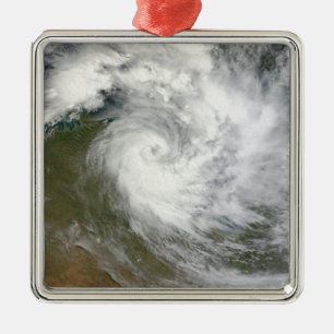 Tropical Cyclone Paul über Australien Silbernes Ornament