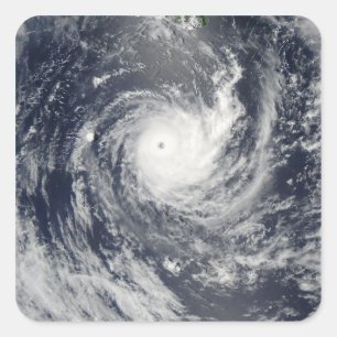 Tropical Cyclone Wilma Quadratischer Aufkleber