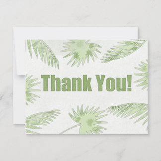 Tropical Dankeschön Card (Paper Cut Effect) Einladung