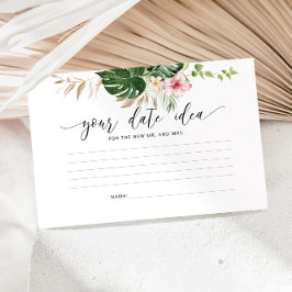 Tropical Date Nacht Ideen. Date jar card