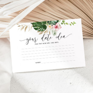 Tropical Date Nacht Ideen. Date jar card