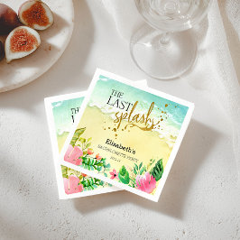 Tropical Der letzte Splash Junggeselinnen-Abschied Serviette