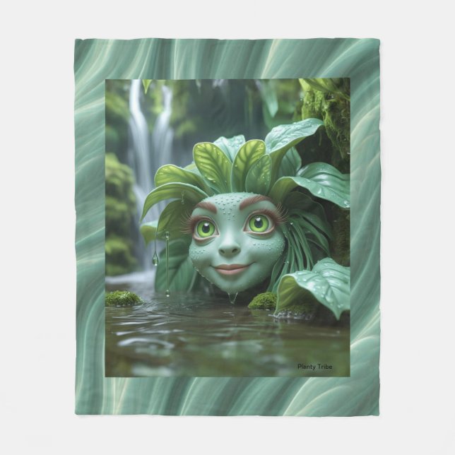 Tropical Design Fleece Blanket (Vorderseite)