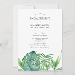 Tropical Destination Engagement Party Invitations Einladung