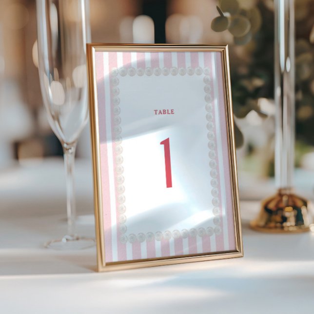 Tropical Destination Wedding Table Number  (Von Creator hochgeladen)