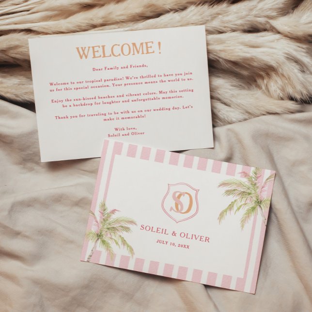 Tropical Destination Wedding Welcome Note (Von Creator hochgeladen)
