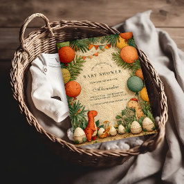 Tropical Dinosaur Theme Baby Shower Einladung