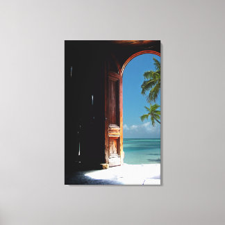 Tropical Dream Door Canvas Print Leinwanddruck