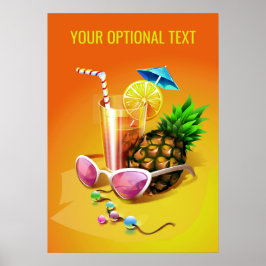 Tropical Drink Custom Poster