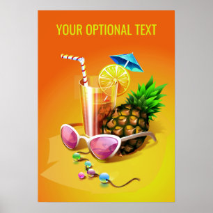 Tropical Drink Custom Poster