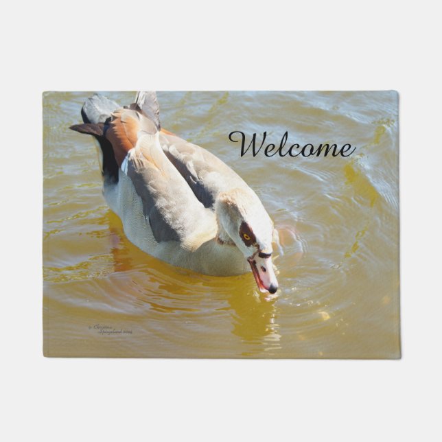 Tropical Duck Welcome Doormat Fußmatte (Vorderseite)