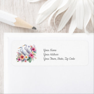 Tropical Egret Bird Island Beach Coastal