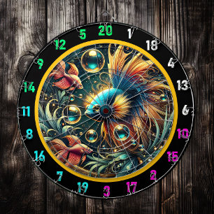 Tropical Elegance Betta Dartboard Design Dartscheibe