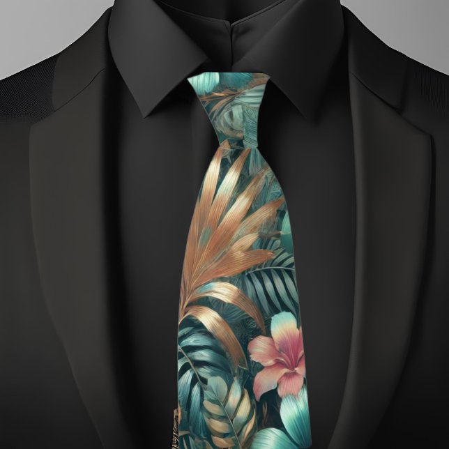 Tropical Elegance Necktie Krawatte (Von Creator hochgeladen)
