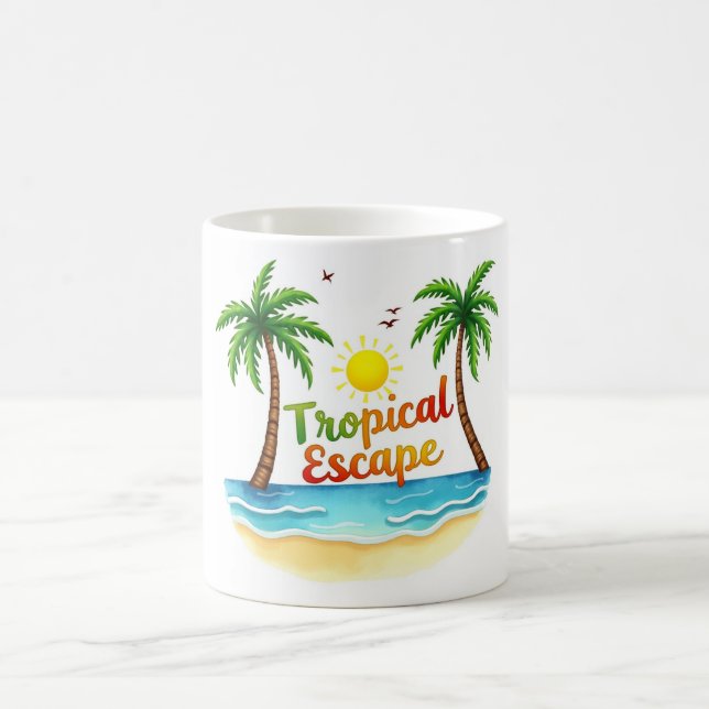 Tropical Escape Beach Tasse (Mittel)