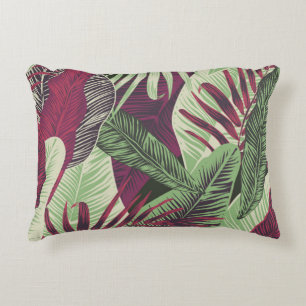 Tropical Exotic: Trendy Green Seamless Dekokissen