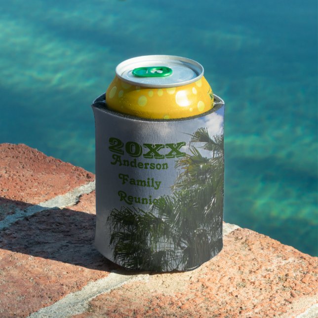 Tropical Family Wiedersehen Palm Trees Sommerurlau Dosenkühler (In Situ Pool)