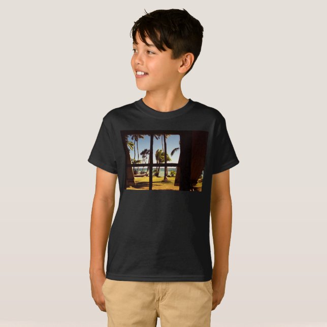 Tropical Fiji Beach Scene bccna T-Shirt (Vorne ganz)