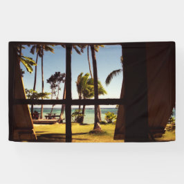Tropical Fiji Beach Scene bnrcnm Banner