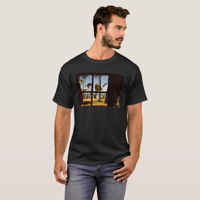 Tropical Fiji Beach Scene mccna T-Shirt (Vorne ganz)