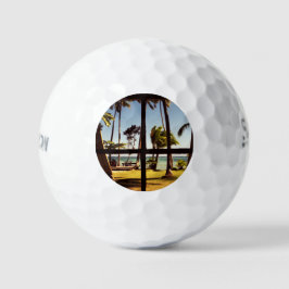 Tropical Fiji Beach Scene ssf gbcna Golfball