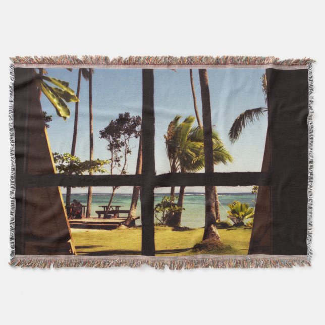 Tropical Fiji Beach Scene tbcna Decke (Vorderseite)