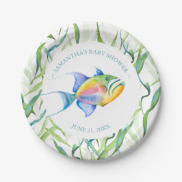 Tropical Fish Baby Shower Pappteller