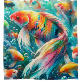 Tropical Fish Shower Curtain Duschvorhang