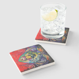 Tropical Fish Stone Coaster Steinuntersetzer