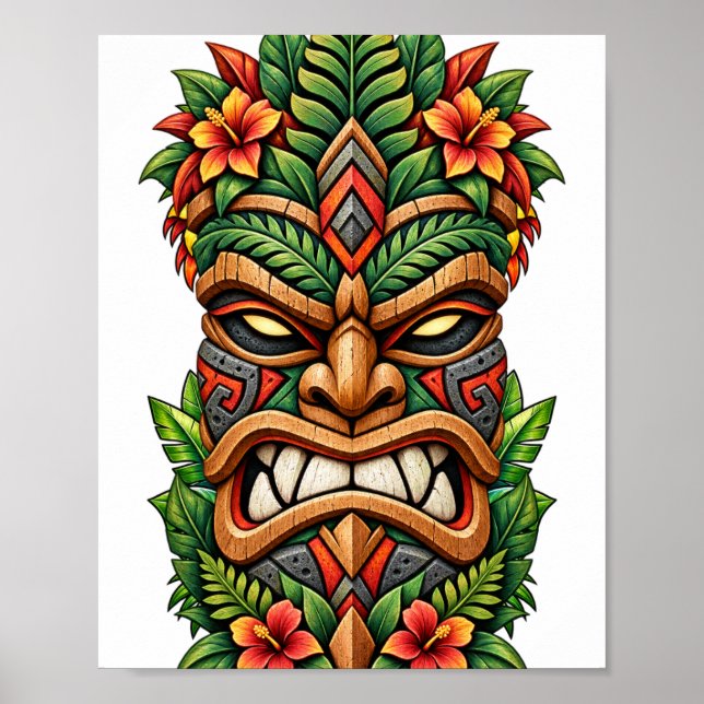 Tropical Flame Mask Poster (Vorne)