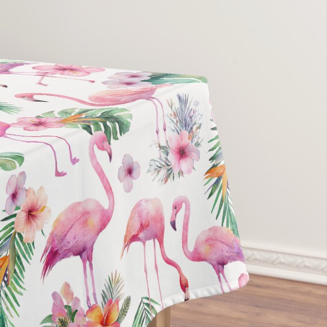 Tropical Flamingo Baby Shower Tableclout Tischdecke (Beispiel)