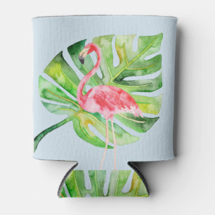 Tropical Flamingo Bachelorette Can Cooler Koozie Dosenkühler