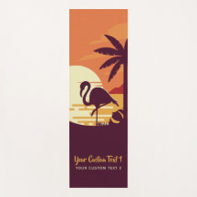 Tropical Flamingo benutzerdefinierte Text-Yoga-Mat