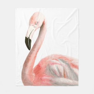 Tropical Flamingo Bird Fleecedecke