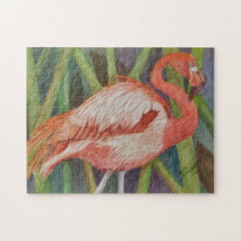 Tropical Flamingo Bird Puzzle