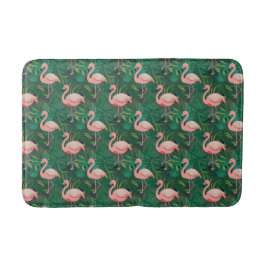 Tropical Flamingo Pattern Badematte