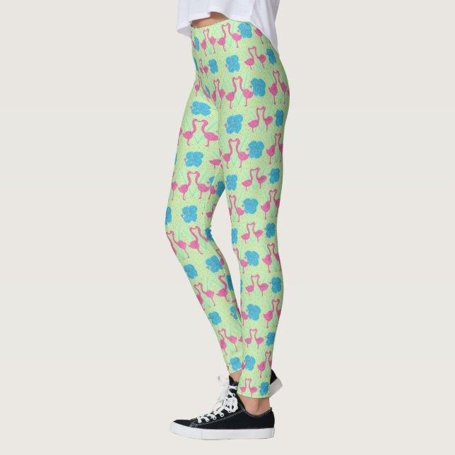 Tropical Flamingo Pattern Leggings (Links)