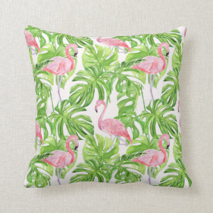 Tropical Flamingo Pattern Throw Kissen