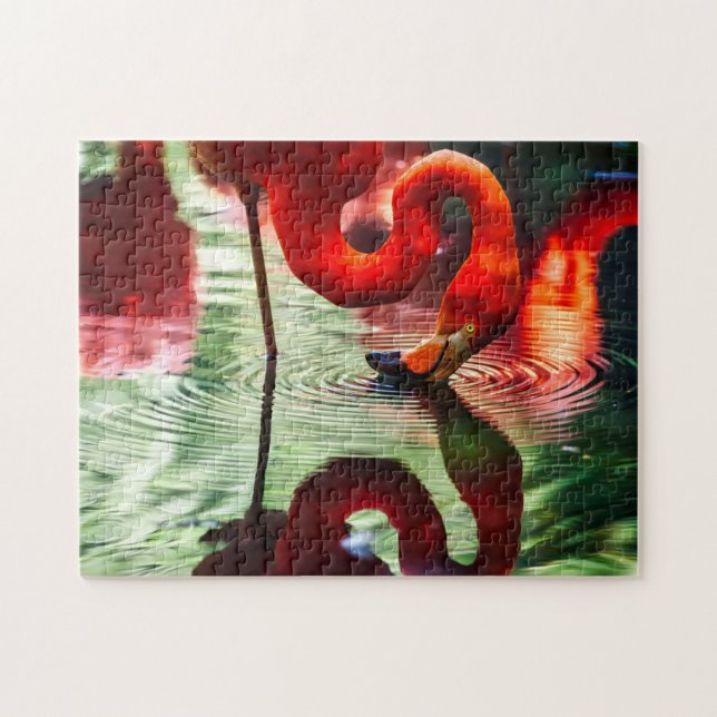 Tropical Flamingo Puzzle (Horizontal)