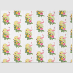 Tropical Flamingo-Serie Design 11 Seidenpapier