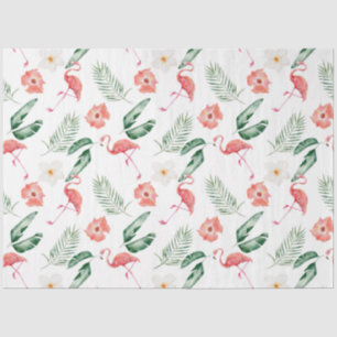 Tropical Flamingo-Serie Design 17 Seidenpapier