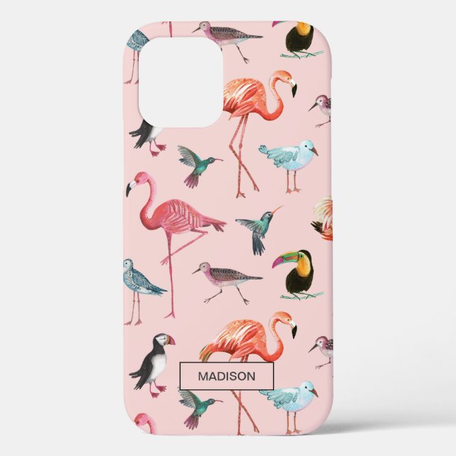 Tropical Flamingo Summer | iPhone Case (Rückseite)